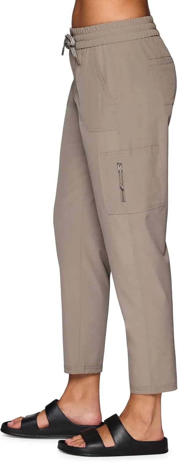 Avalanche Women's Everyday Hiking Quick Dry Woven Ripstop Ankle Pant with Pocket