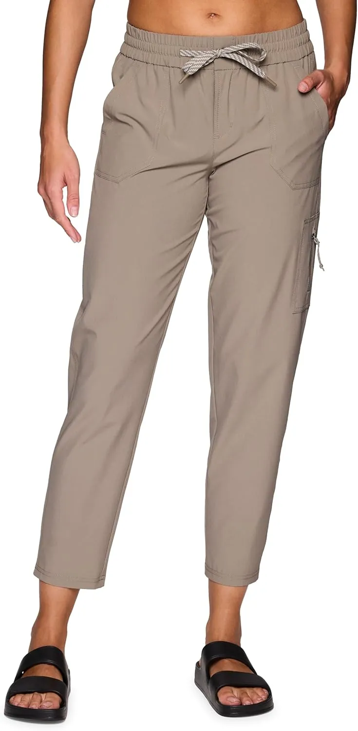 Avalanche Women's Everyday Hiking Quick Dry Woven Ripstop Ankle Pant with Pocket