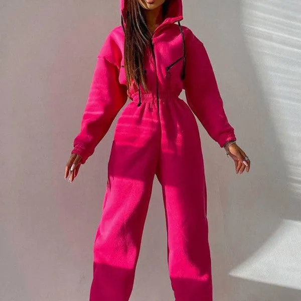 Basic Hooded Jumpsuit