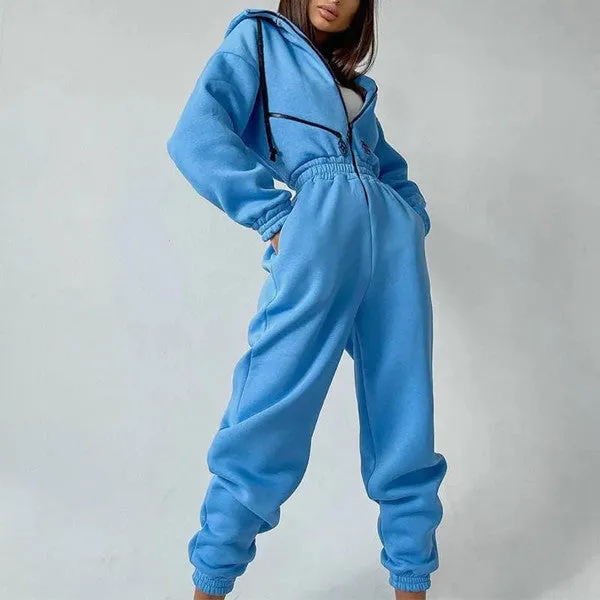 Basic Hooded Jumpsuit