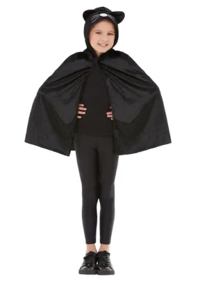 Cat Hooded Cape, Black
