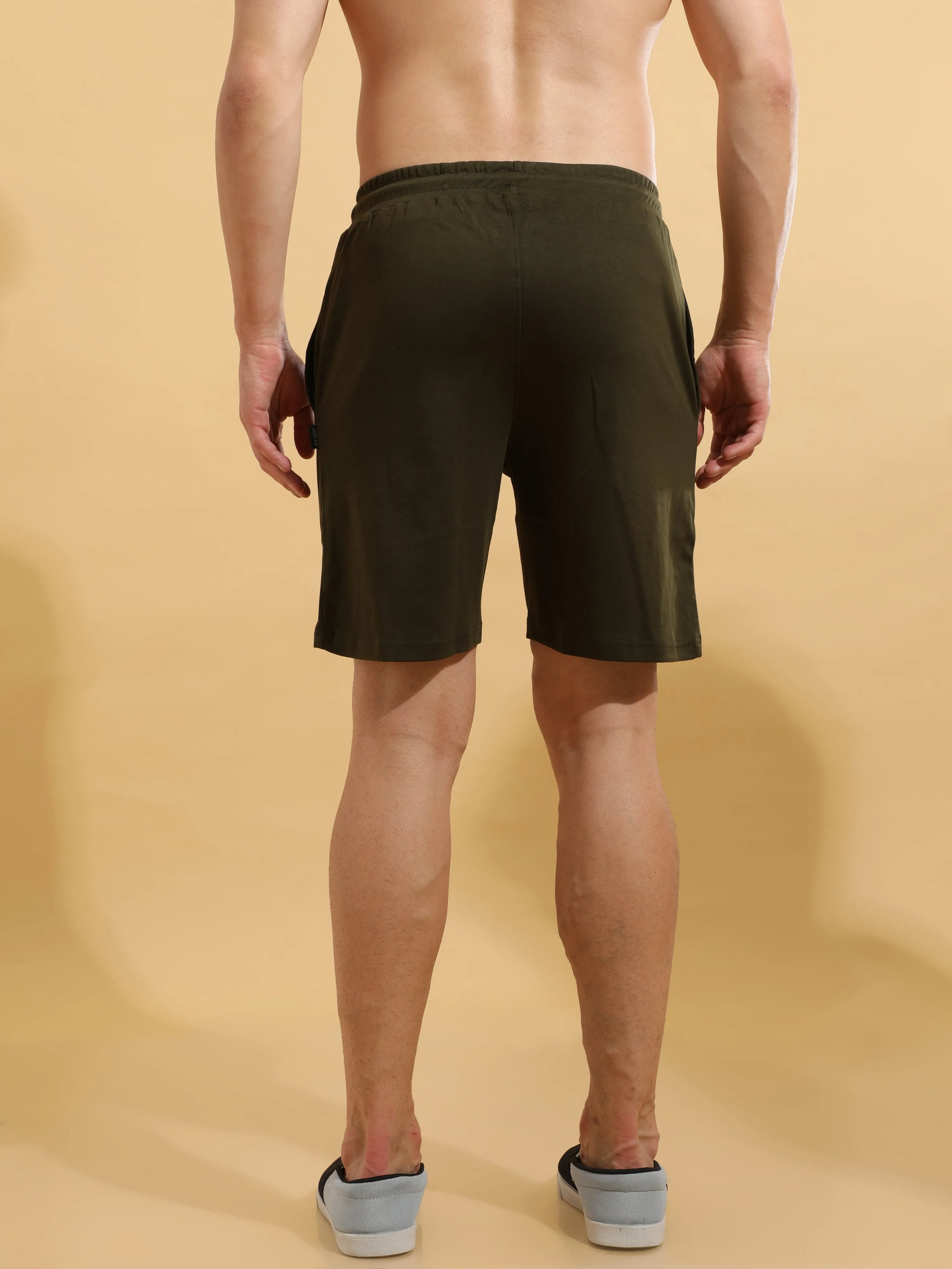 Coffee Cotton Shorts