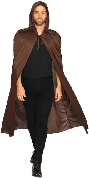Hooded Cape - BROWN (Adult) 180cm