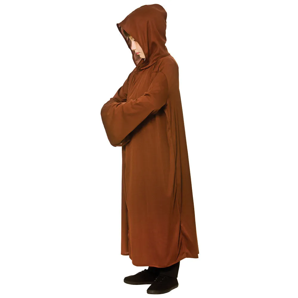 Kids Hooded Robe - BROWN