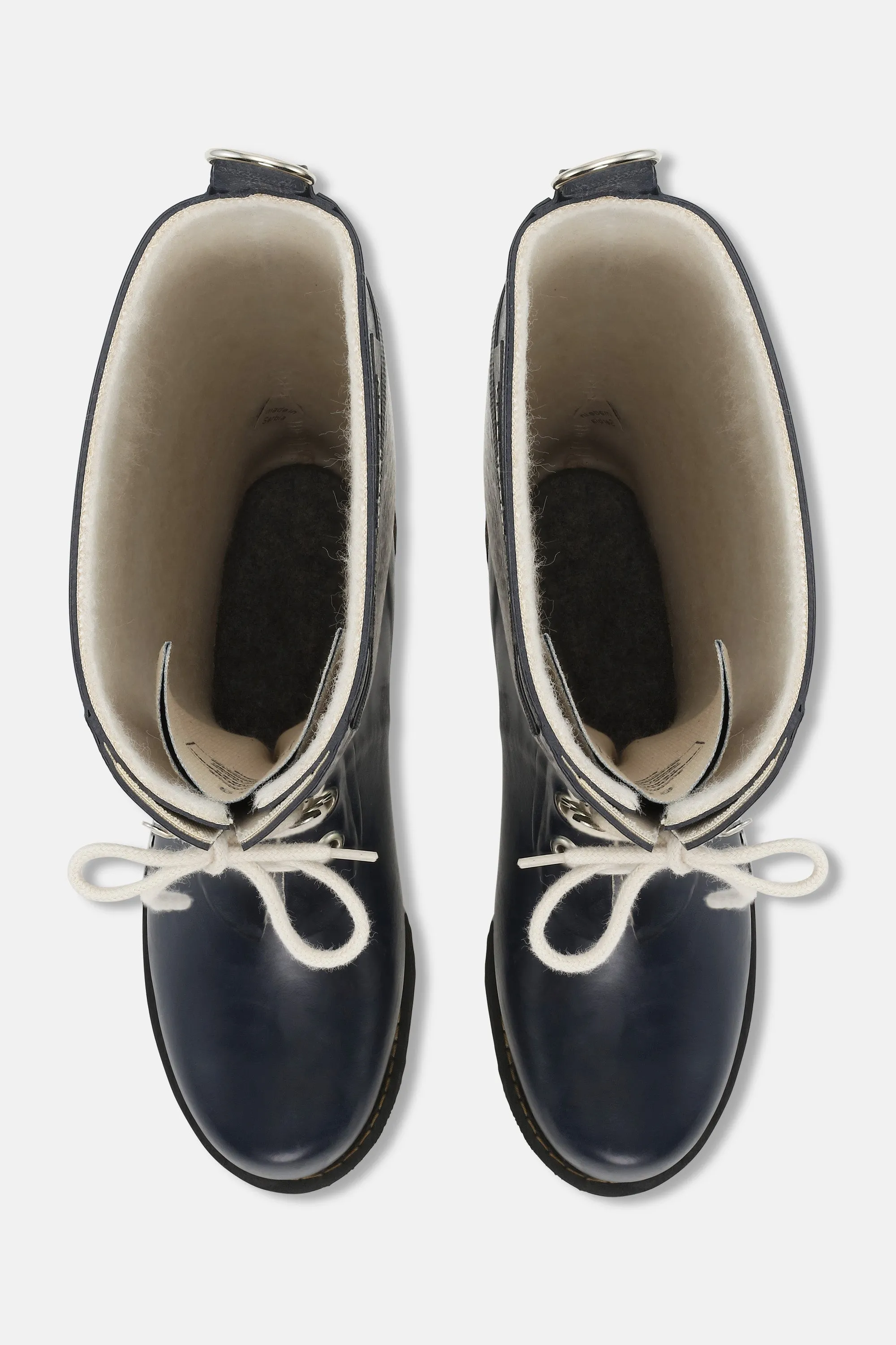 Long Rubber Boots - Dark Indigo