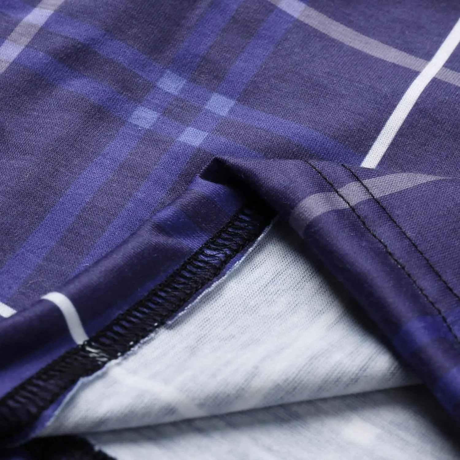 Men's Cotton Pajama Sleep Shorts Flannel Super Soft Cotton Plaid Shorts with Pockets and Drawstrings Sleep and Lounge