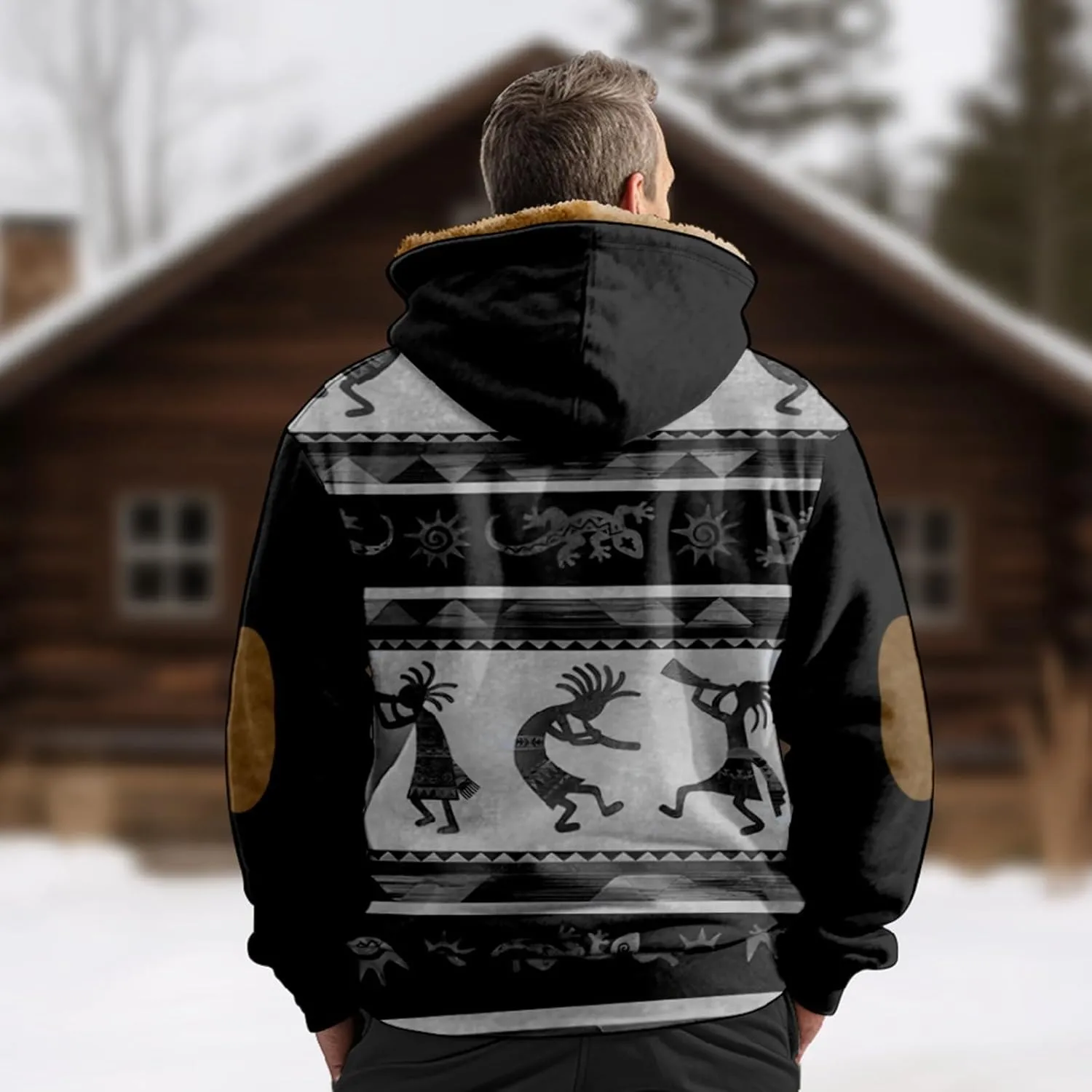 Men's Lightweight Novelty Coats Long Sleeve Zipper Hooded Relaxed Coat Hiking Jackets for Men