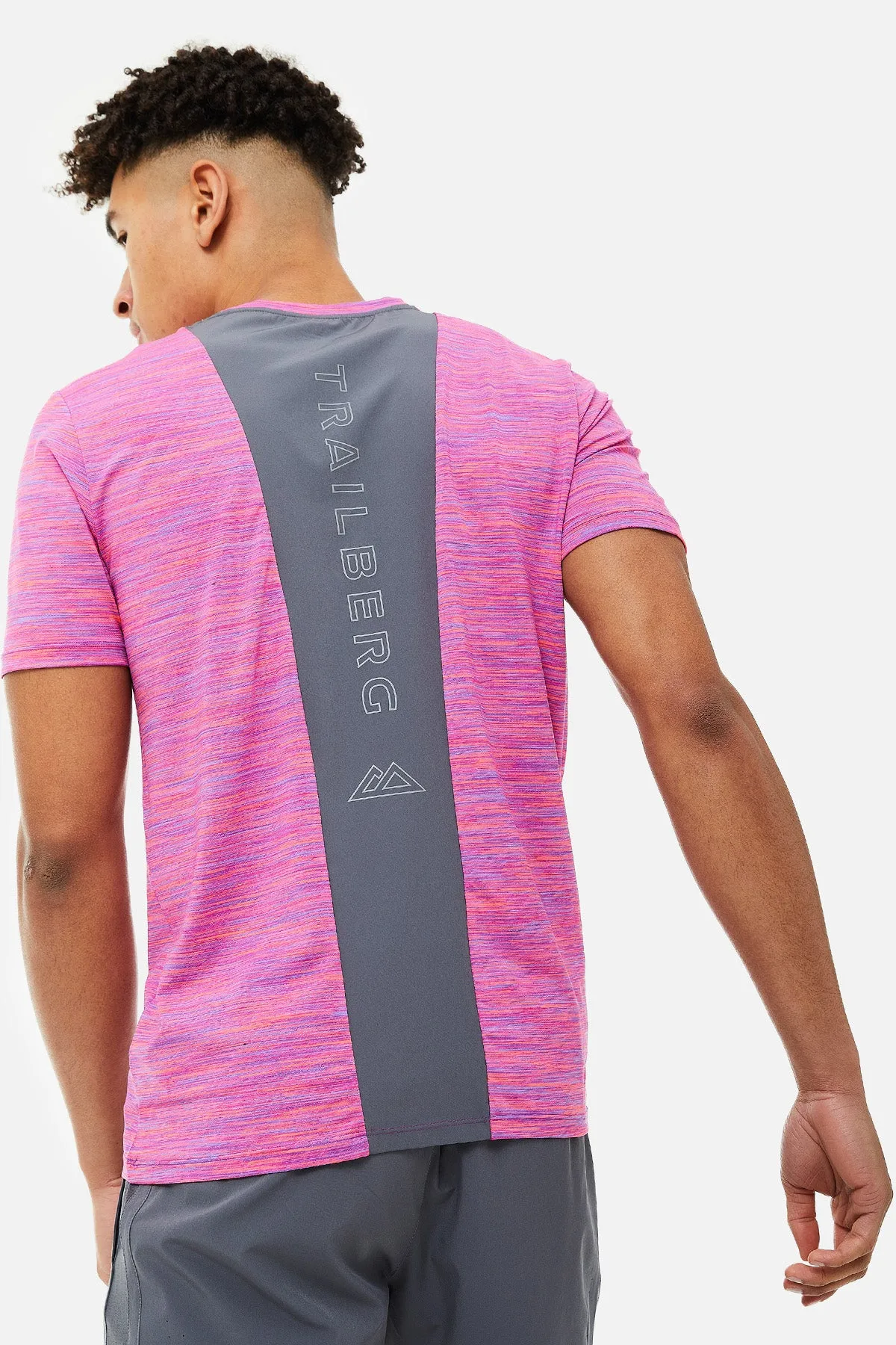 Men's Trailberg Space Dye Purple T Shirt