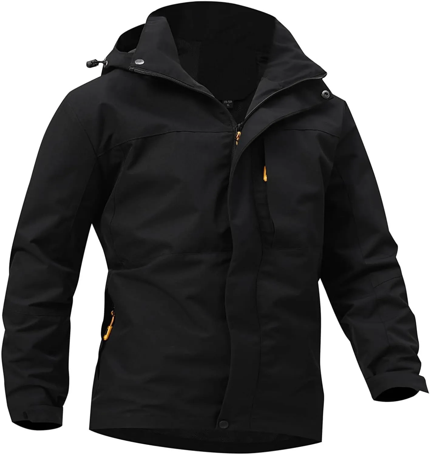 Mens Windproof Jacket Hooded Military Tactical Jacket Waterproof Windbreaker Outdoor Raincoat for Golf Cycling Camping