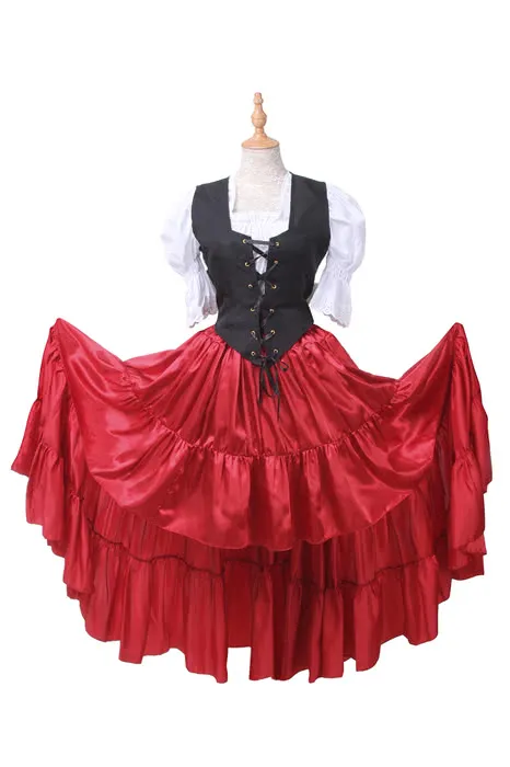Oktoberfest Costumes Women  Retro Belly Dances Skirts Long Dresses GC14A-F-3