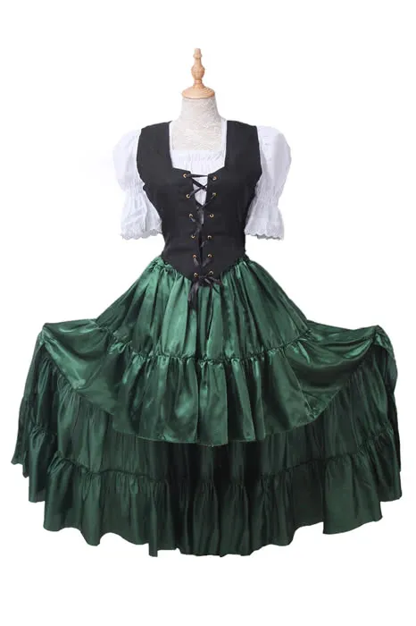 Oktoberfest Costumes Women  Retro Belly Dances Skirts Long Dresses GC14A-F-3