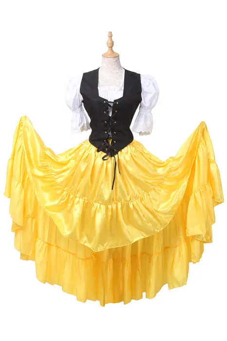 Oktoberfest Costumes Women  Retro Belly Dances Skirts Long Dresses GC14A-F-3