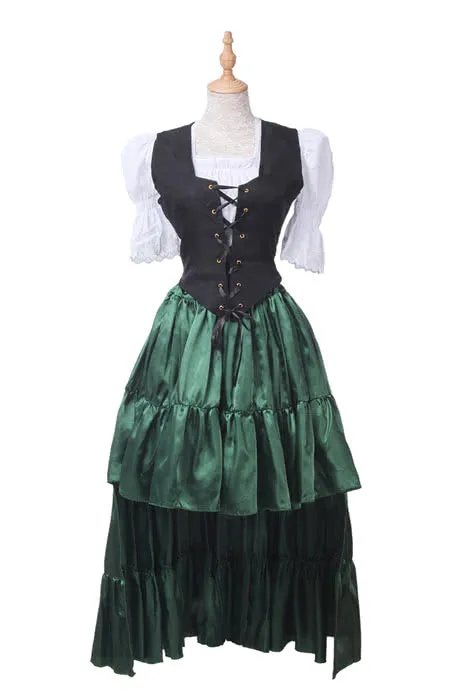 Oktoberfest Costumes Women  Retro Belly Dances Skirts Long Dresses GC14A-F-3