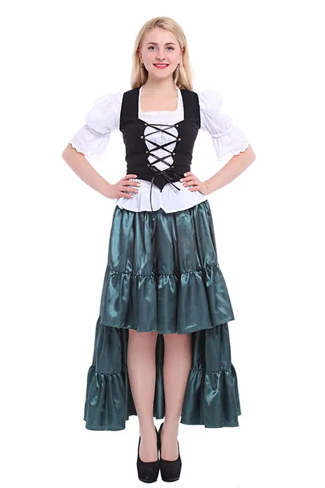 Oktoberfest Costumes Women  Retro Belly Dances Skirts Long Dresses GC14A-F-3