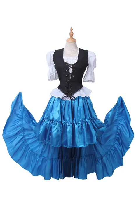 Oktoberfest Costumes Women  Retro Belly Dances Skirts Long Dresses GC14A-F-3