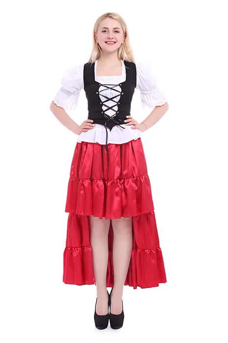 Oktoberfest Costumes Women  Retro Belly Dances Skirts Long Dresses GC14A-F-3