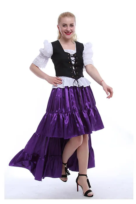 Oktoberfest Costumes Women  Retro Belly Dances Skirts Long Dresses GC14A-F-3