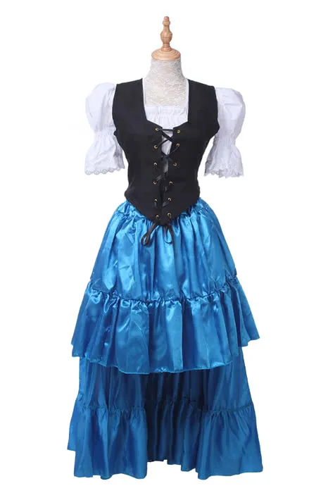 Oktoberfest Costumes Women  Retro Belly Dances Skirts Long Dresses GC14A-F-3