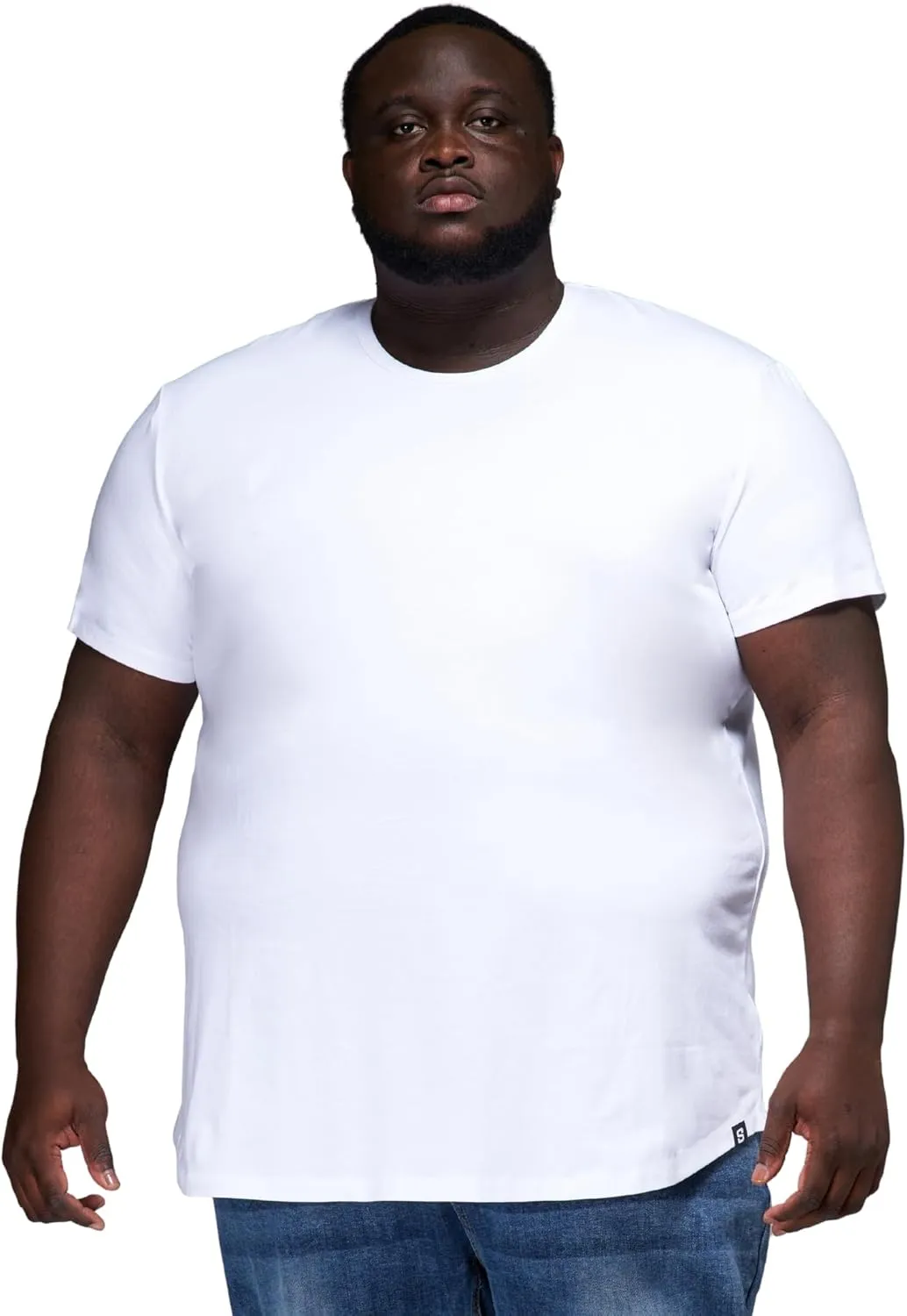 STRONGSIZE Men's Big and Tall Shirts – Stretch T-Shirt for Casual Wear (Available in Longer and Regular Length)
