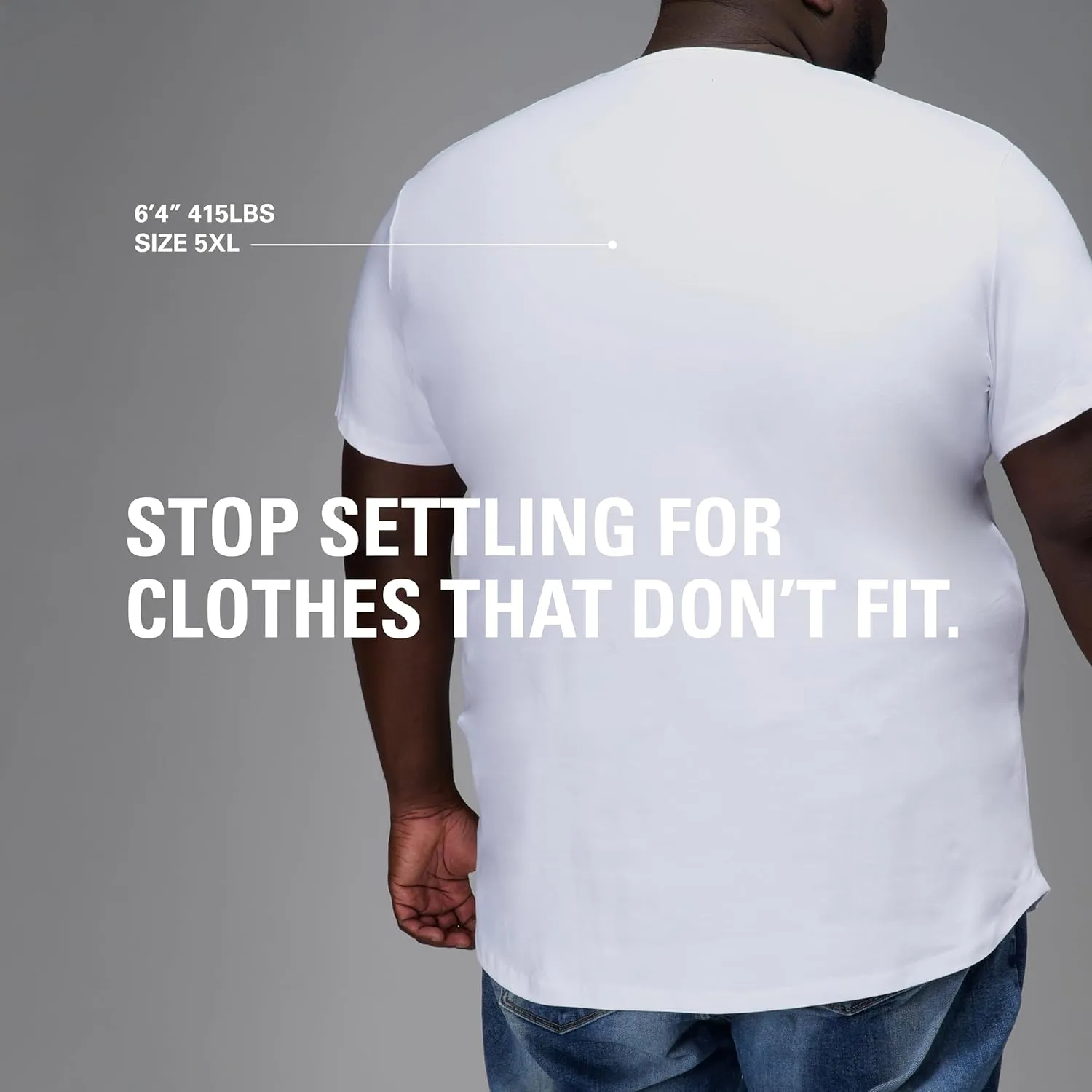 STRONGSIZE Men's Big and Tall Shirts – Stretch T-Shirt for Casual Wear (Available in Longer and Regular Length)