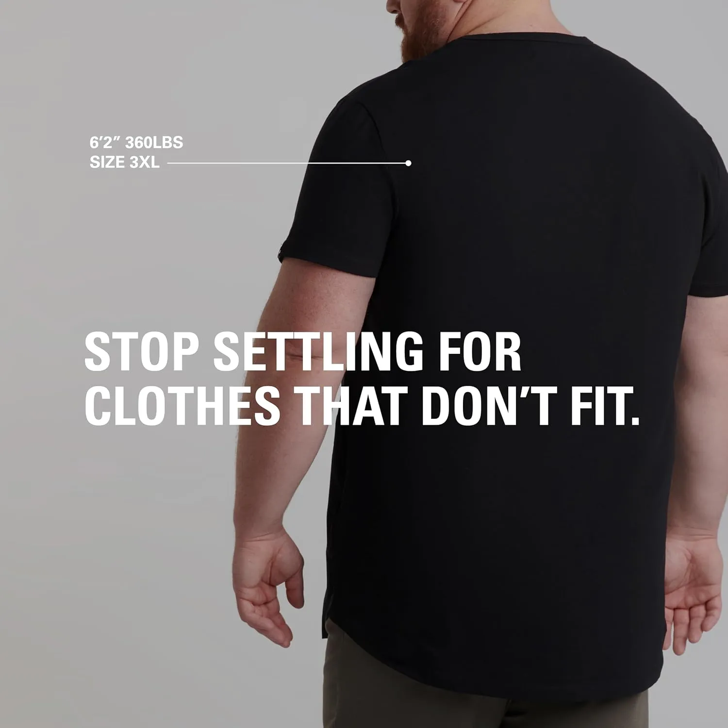 STRONGSIZE Men's Big and Tall Shirts – Stretch T-Shirt for Casual Wear (Available in Longer and Regular Length)