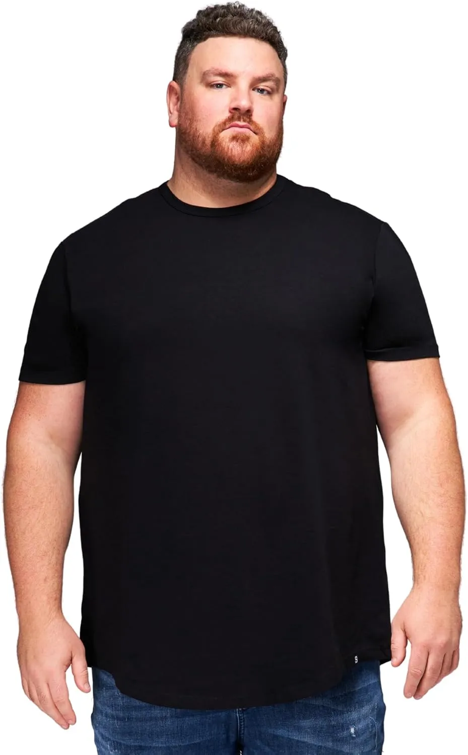 STRONGSIZE Men's Big and Tall Shirts – Stretch T-Shirt for Casual Wear (Available in Longer and Regular Length)
