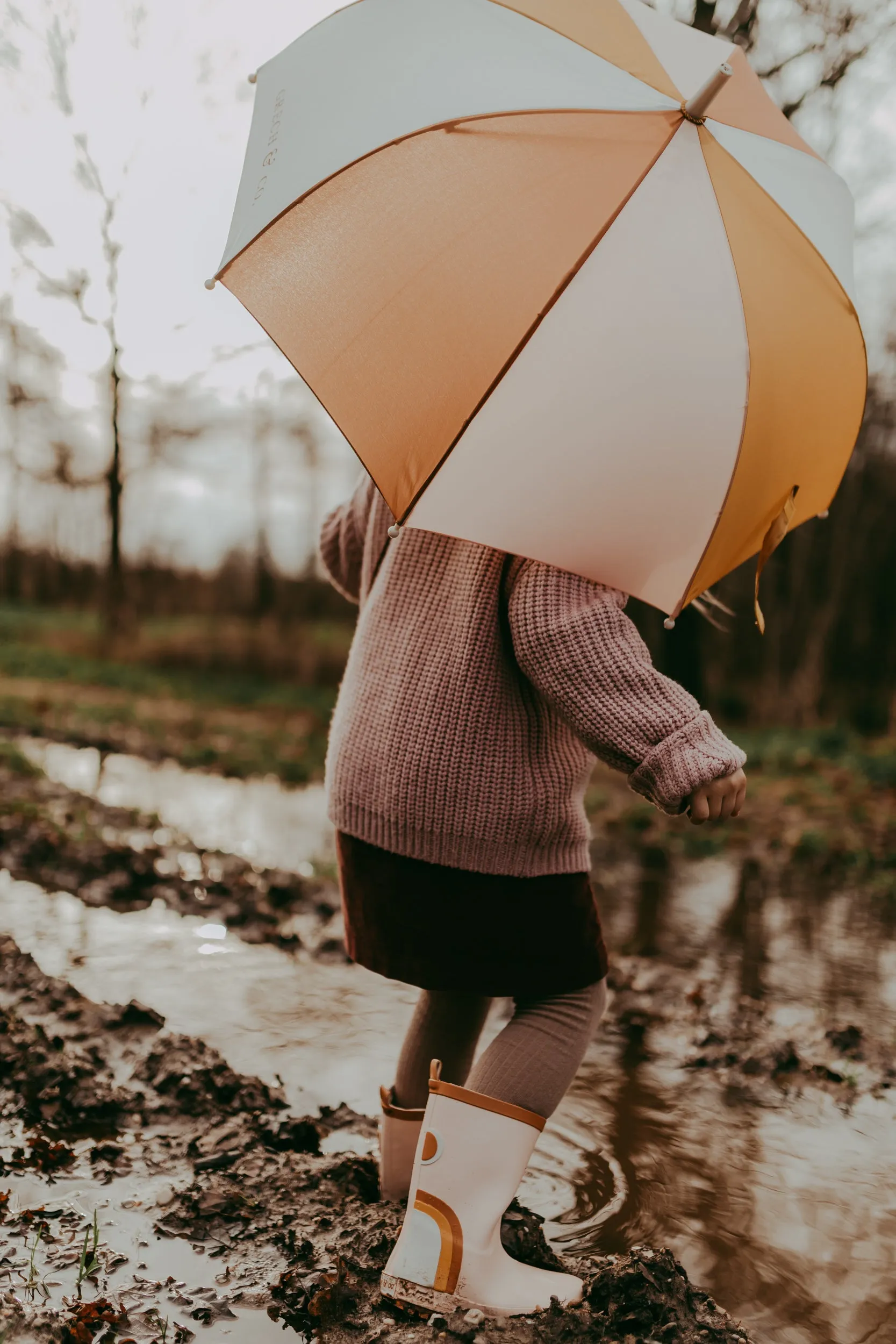Sustainable Rain Umbrellas - Light Blue