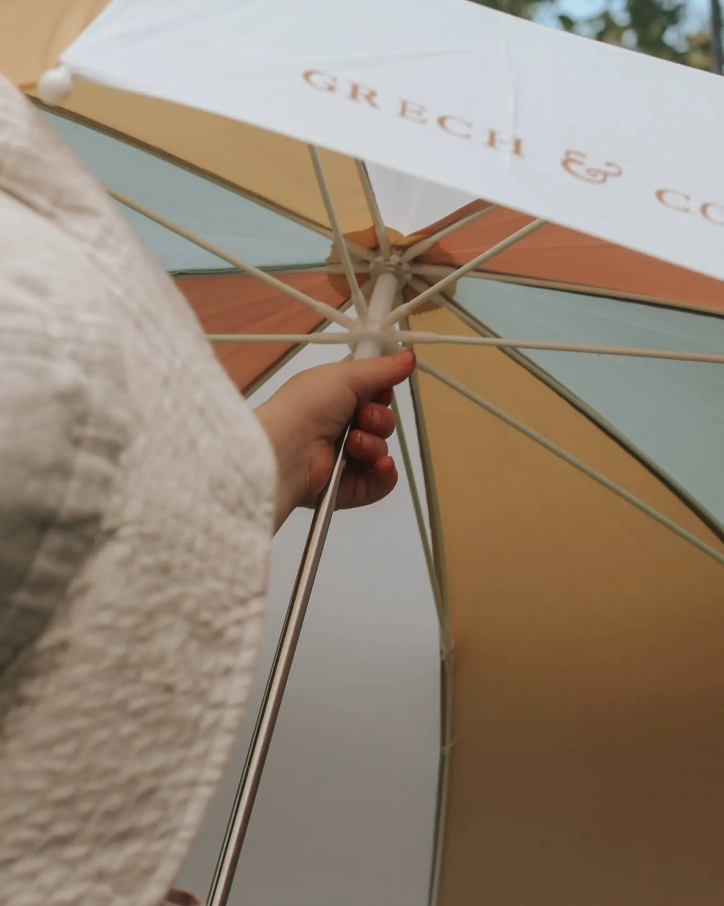 Sustainable Rain Umbrellas - Light Blue