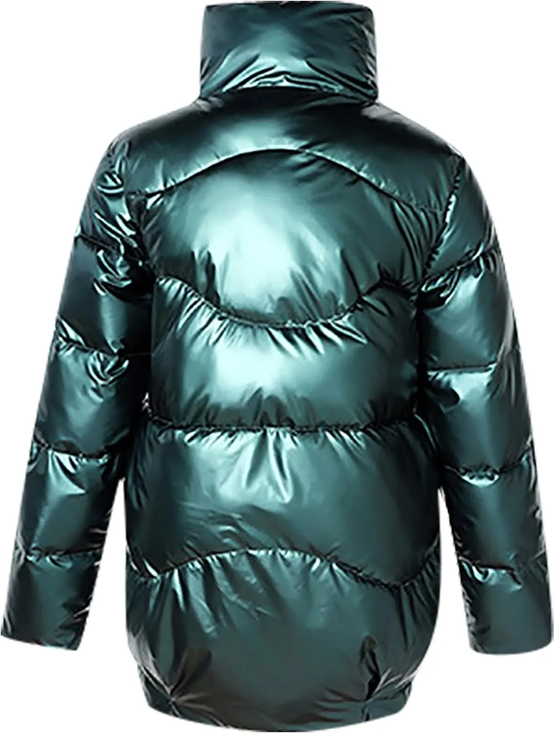 tuduoms Women's Thickened Down Jacket Relaxed Fit Hooded Puffer Jacket Warm Quilted Winter Coat Trendy Clothes for Teen Girls