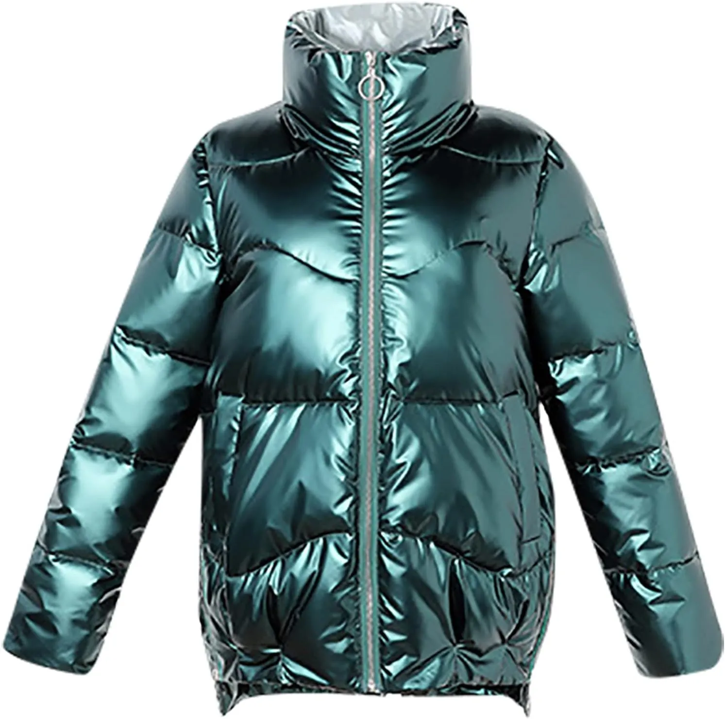 tuduoms Women's Thickened Down Jacket Relaxed Fit Hooded Puffer Jacket Warm Quilted Winter Coat Trendy Clothes for Teen Girls